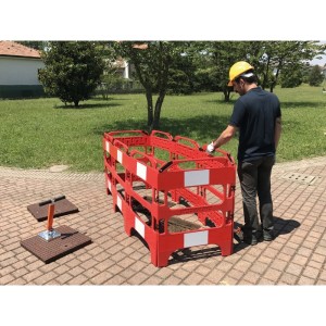 SAFEGATE Cancelletto in plastica a chiusura quadrata o lineare